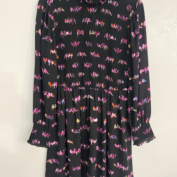 Kate Spade Love Birds Smocked Dress Size 8 - Picture 4 of 10